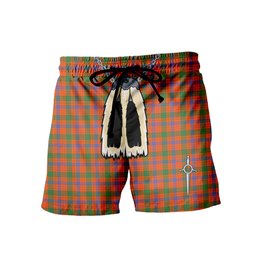 ScotsTee Shop Scottish Ross Ancient Men's Highland Kilt Sporran Tartan Shorts