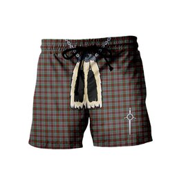 ScotsTee Shop Scottish Metcalf Men's Highland Kilt Sporran Tartan Shorts