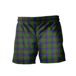 ScotsTee Shop Scottish Adam Clan Crest Men's Highland Kilt Sporran Tartan Shorts