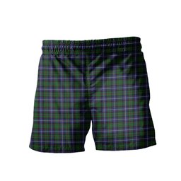 ScotsTee Shop Scottish MacRae Hunting Wilsons Men's Highland Kilt Sporran Tartan Shorts
