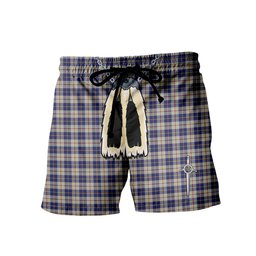ScotsTee Shop Scottish MacRae of Conchra Men's Highland Kilt Sporran Tartan Shorts