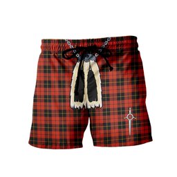 ScotsTee Shop Scottish Wallace Ancient Men's Highland Kilt Sporran Tartan Shorts
