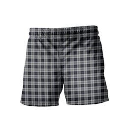 ScotsTee Shop Scottish Menzies Black Dress Men's Highland Kilt Sporran Tartan Shorts