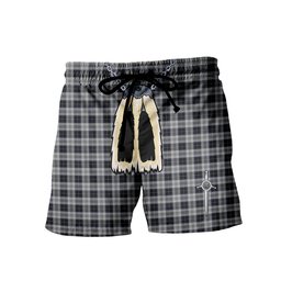 ScotsTee Shop Scottish Menzies Black Dress Men's Highland Kilt Sporran Tartan Shorts
