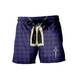 ScotsTee Shop Scottish McCallie Men's Highland Kilt Sporran Tartan Shorts