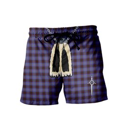 ScotsTee Shop Scottish Rutherford Men's Highland Kilt Sporran Tartan Shorts