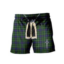ScotsTee Shop Scottish Rollo Men's Highland Kilt Sporran Tartan Shorts