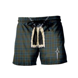 ScotsTee Shop Scottish Thompson Hunting Men's Highland Kilt Sporran Tartan Shorts