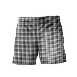 ScotsTee Shop Scottish Scott Black White Clan Crest Men's Highland Kilt Sporran Tartan Shorts