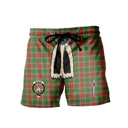 ScotsTee Shop Scottish Muirhead Ancient Clan Crest Men's Highland Kilt Sporran Tartan Shorts