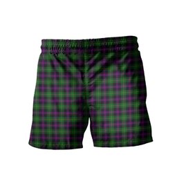 ScotsTee Shop Scottish Martin Hunting Clan Crest Men's Highland Kilt Sporran Tartan Shorts