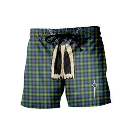 ScotsTee Shop Scottish Watson Ancient Men's Highland Kilt Sporran Tartan Shorts
