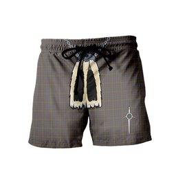 ScotsTee Shop Scottish Young Weathered Clan Men's Highland Kilt Sporran Tartan Shorts