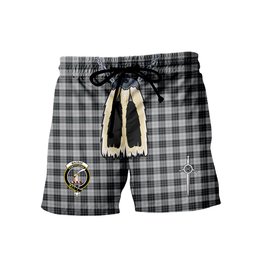 ScotsTee Shop Scottish MacRae Dress Clan Crest Men's Highland Kilt Sporran Tartan Shorts
