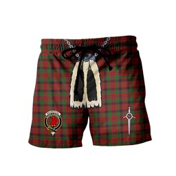 ScotsTee Shop Scottish MacNeacail Clan Crest Men's Highland Kilt Sporran Tartan Shorts