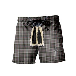 ScotsTee Shop Scottish Thomson Dress Grey Men's Highland Kilt Sporran Tartan Shorts