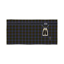 ScotsTee Shop Scottish Bowie Clan Highland Kilt Sporran Tartan Beach Towel