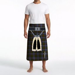 ScotsTee Shop Scottish Bowie Clan Highland Kilt Sporran Tartan Beach Towel