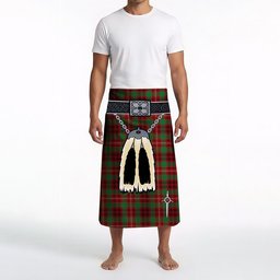 ScotsTee Shop Scottish Ainslie Ancient Clan Highland Kilt Sporran Tartan Beach Towel