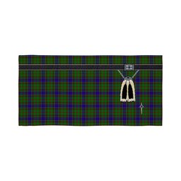 ScotsTee Shop Scottish Adam Clan Highland Kilt Sporran Tartan Beach Towel