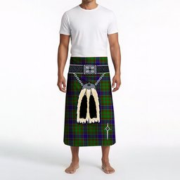ScotsTee Shop Scottish Adam Clan Highland Kilt Sporran Tartan Beach Towel