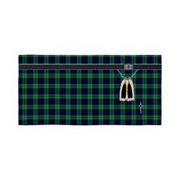 ScotsTee Shop Scottish Abercrombie SC Clan Highland Kilt Sporran Tartan Beach Towel