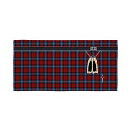 ScotsTee Shop Scottish Baillie of Polkemmet Red Clan Highland Kilt Sporran Tartan Beach Towel