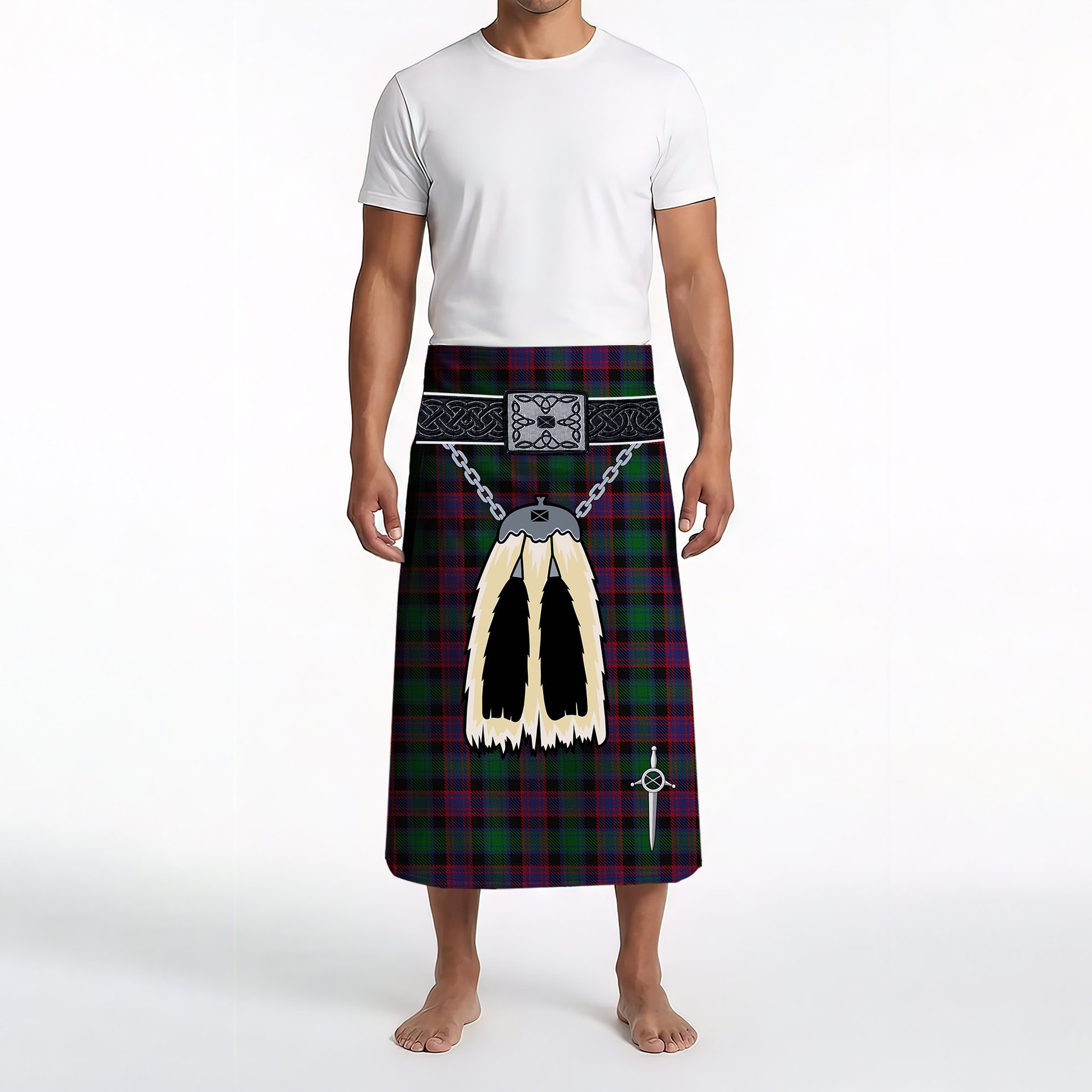 ScotsTee Shop Scottish Alexander Hunting Personal Clan Highland Kilt Sporran Tartan Beach Towel