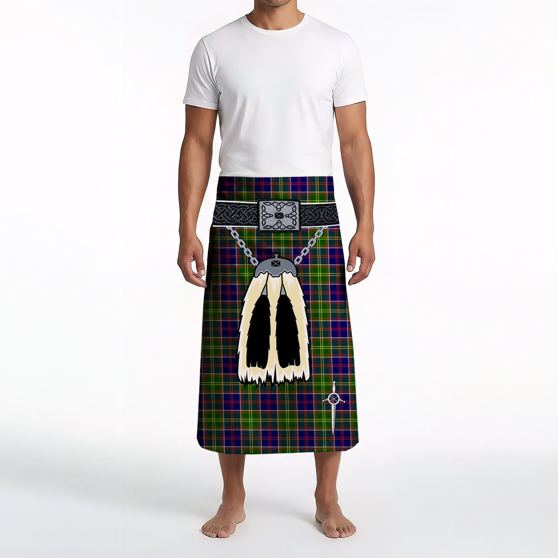 ScotsTee Shop Scottish Arnott Clan Highland Kilt Sporran Tartan Beach Towel