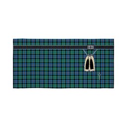 ScotsTee Shop Scottish Campbel of Cawdor Ancient Clan Highland Kilt Sporran Tartan Beach Towel
