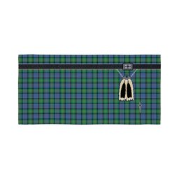 ScotsTee Shop Scottish Bowie Ancient Clan Highland Kilt Sporran Tartan Beach Towel
