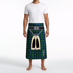 ScotsTee Shop Scottish Black Watch Ancient Clan Highland Kilt Sporran Tartan Beach Towel