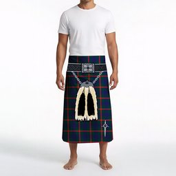 ScotsTee Shop Scottish Agnew Modern Clan Highland Kilt Sporran Tartan Beach Towel