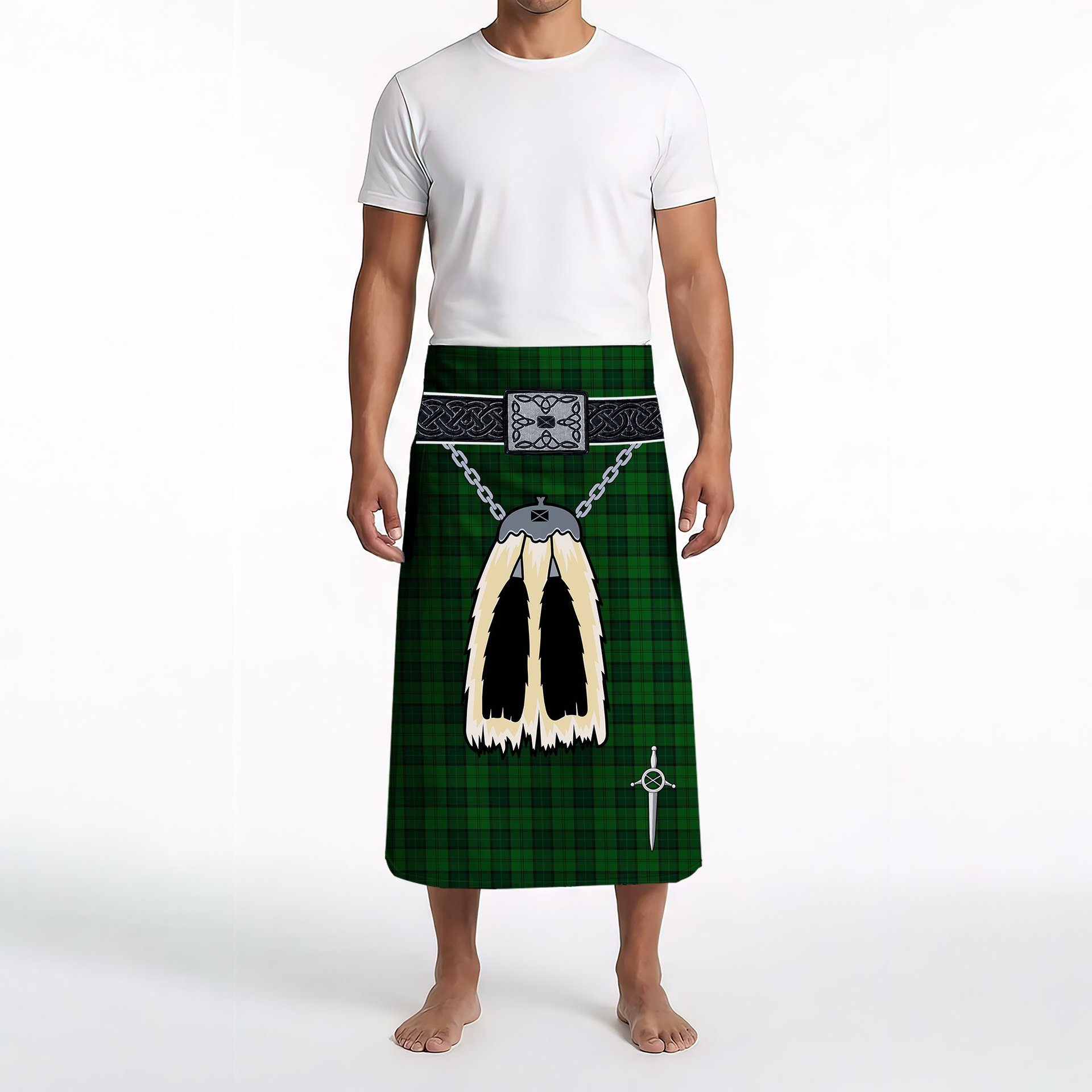 ScotsTee Shop Scottish Dunbar Hunting Clan Highland Kilt Sporran Tartan Beach Towel