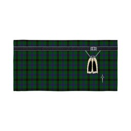 ScotsTee Shop Scottish Davidson Clan Highland Kilt Sporran Tartan Beach Towel