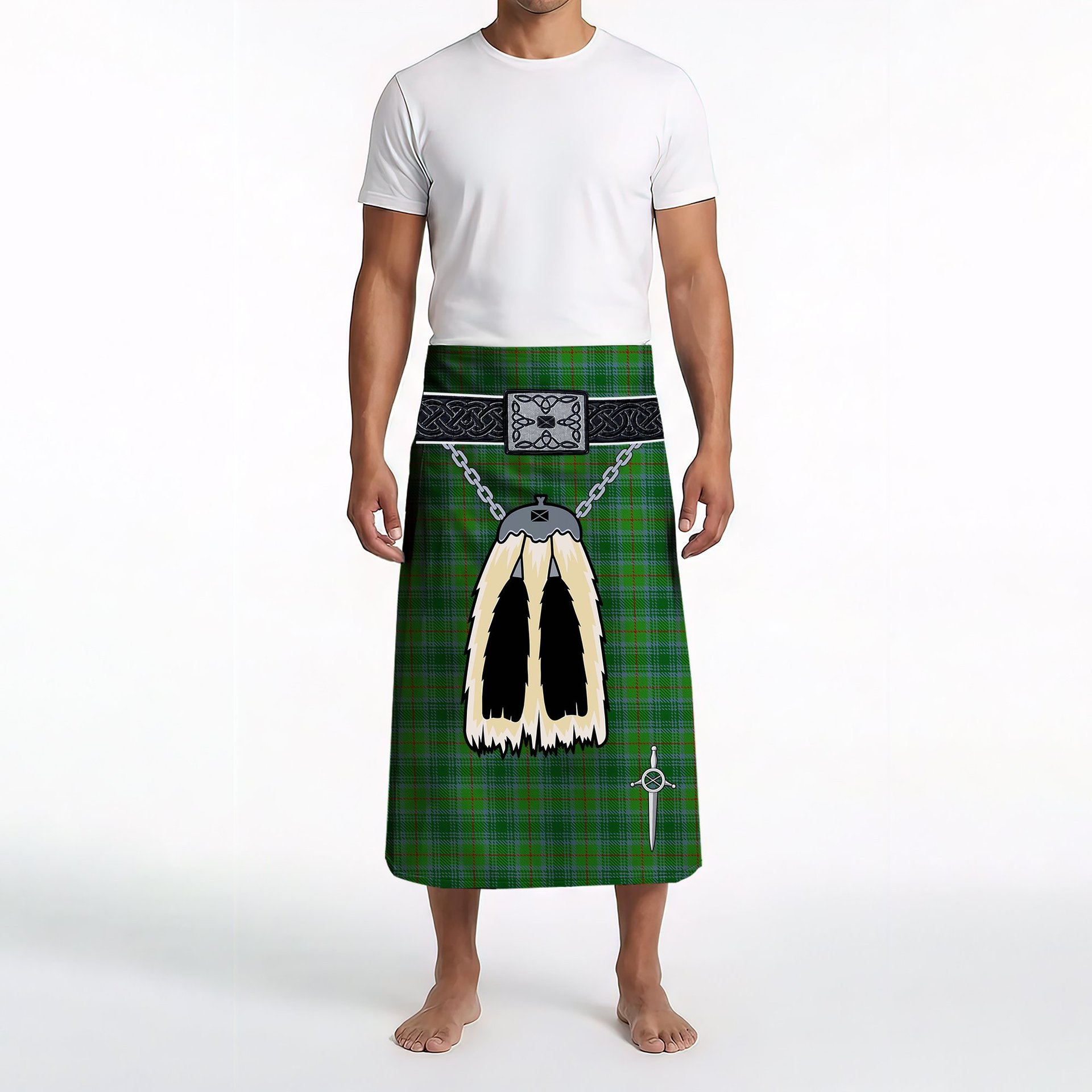ScotsTee Shop Scottish Cranston Clan Highland Kilt Sporran Tartan Beach Towel
