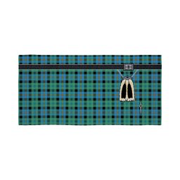 ScotsTee Shop Scottish Calder Ancient Clan Highland Kilt Sporran Tartan Beach Towel