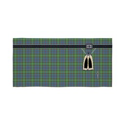 ScotsTee Shop Scottish Dalrymple SC Clan Highland Kilt Sporran Tartan Beach Towel