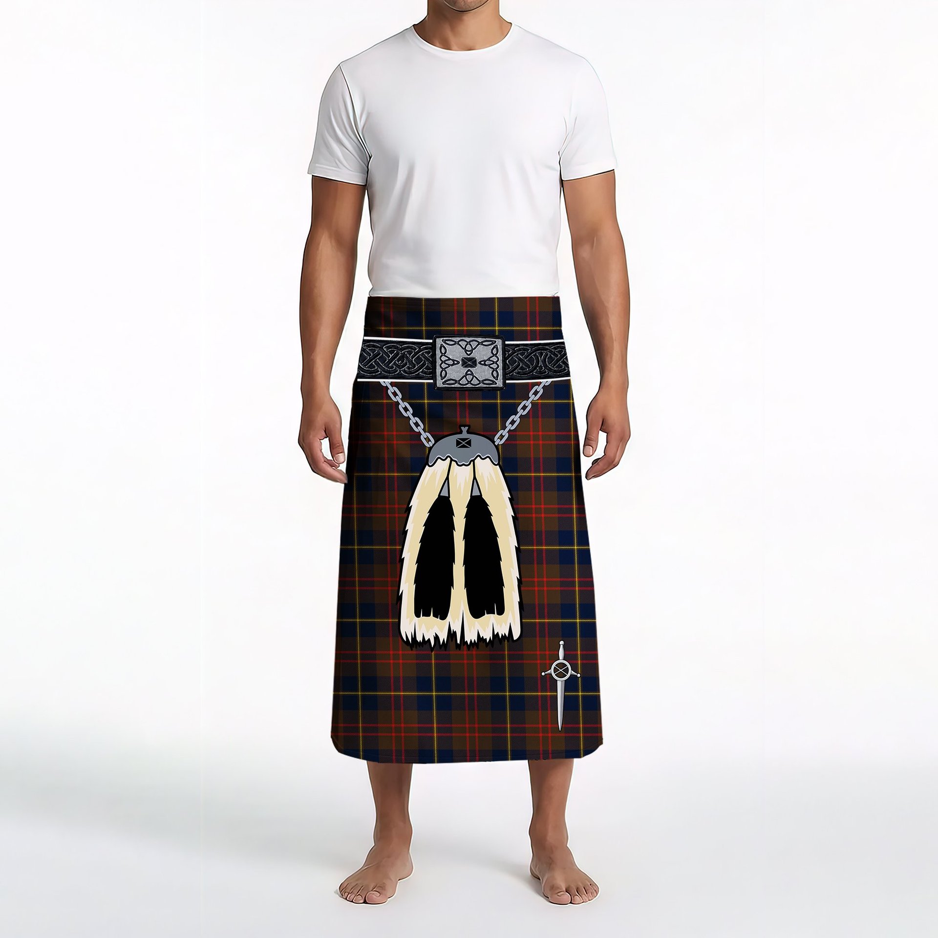 ScotsTee Shop Scottish Cameron Hunting Modern Clan Highland Kilt Sporran Tartan Beach Towel