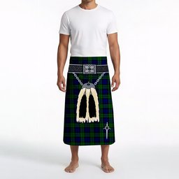 ScotsTee Shop Scottish Campbell Modern Clan Highland Kilt Sporran Tartan Beach Towel