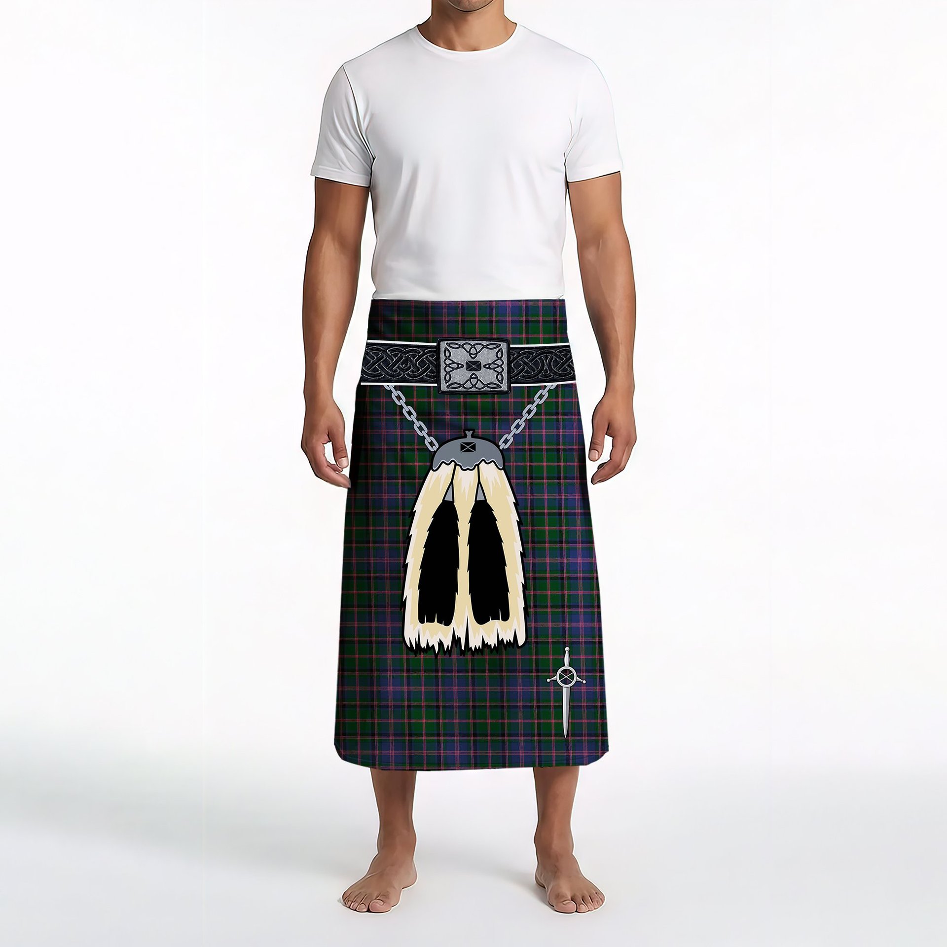 ScotsTee Shop Scottish Couper Clan Highland Kilt Sporran Tartan Beach Towel