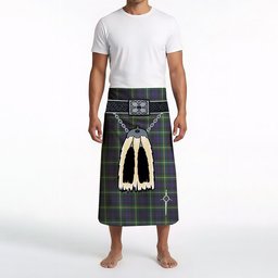 ScotsTee Shop Scottish Campbell Argyll Modern Clan Highland Kilt Sporran Tartan Beach Towel