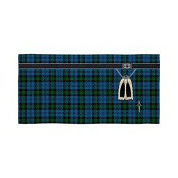 ScotsTee Shop Scottish Campbell of Glenlyon Clan Highland Kilt Sporran Tartan Beach Towel