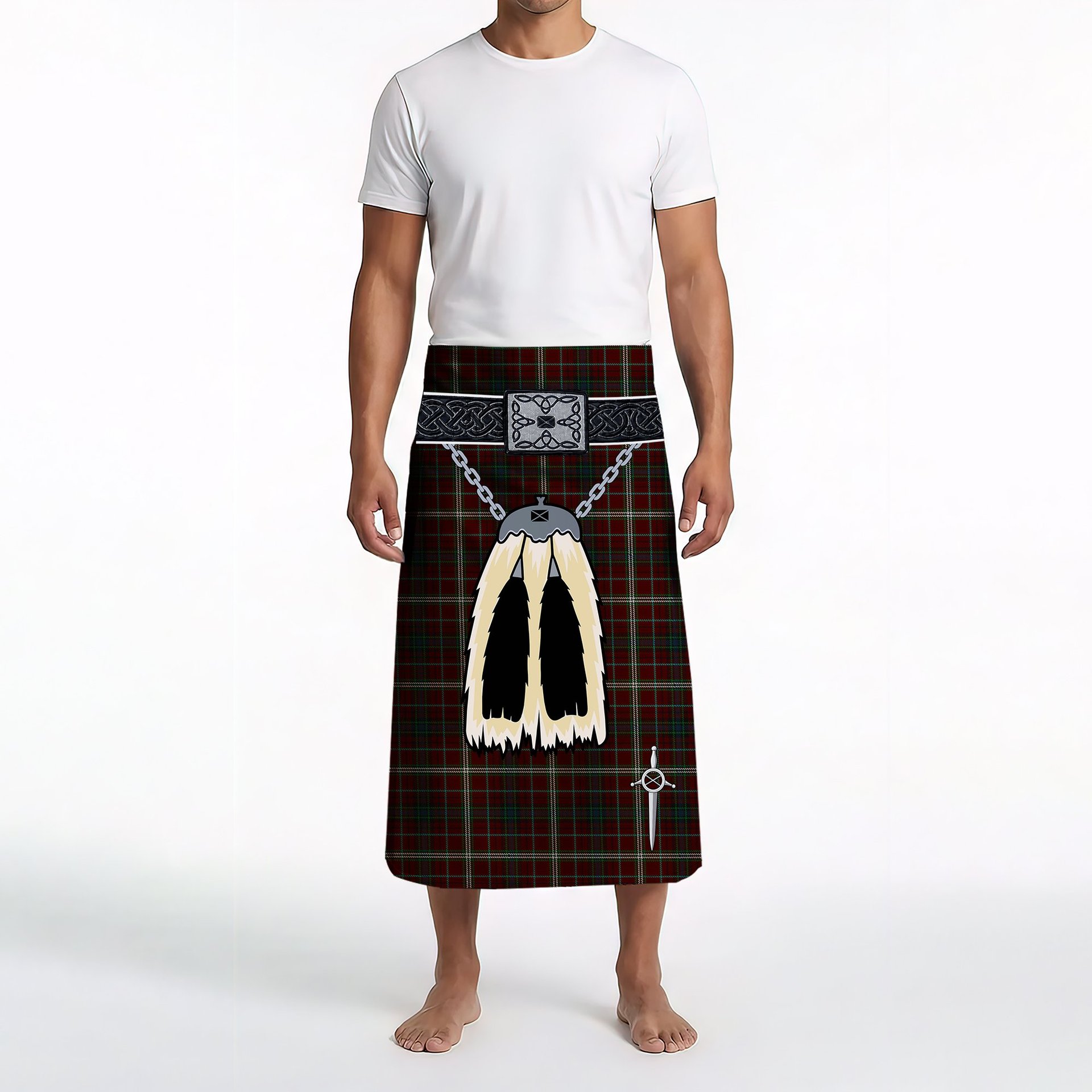 ScotsTee Shop Scottish Clifford Clan Highland Kilt Sporran Tartan Beach Towel