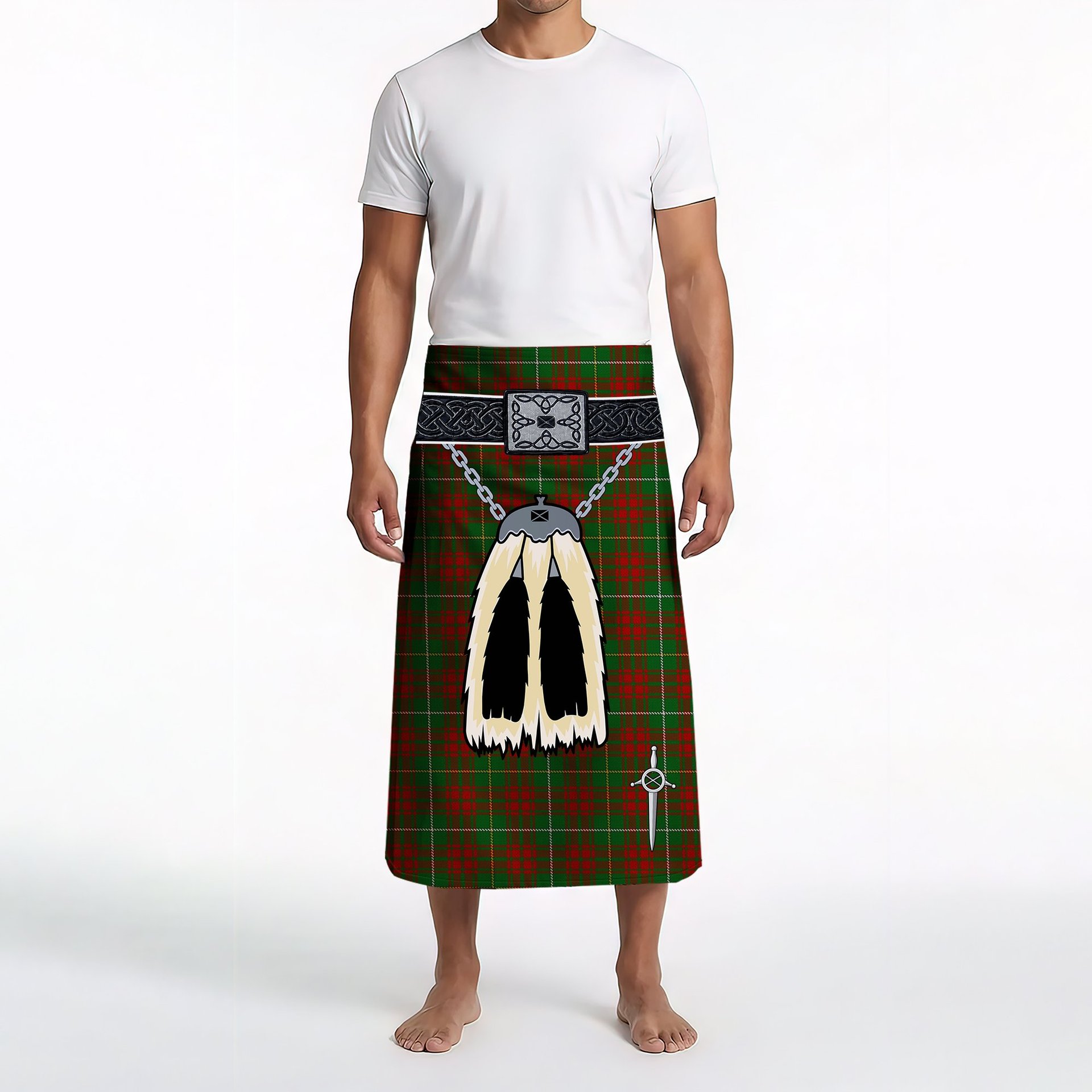 ScotsTee Shop Scottish Bruce Hunting Clan Highland Kilt Sporran Tartan Beach Towel