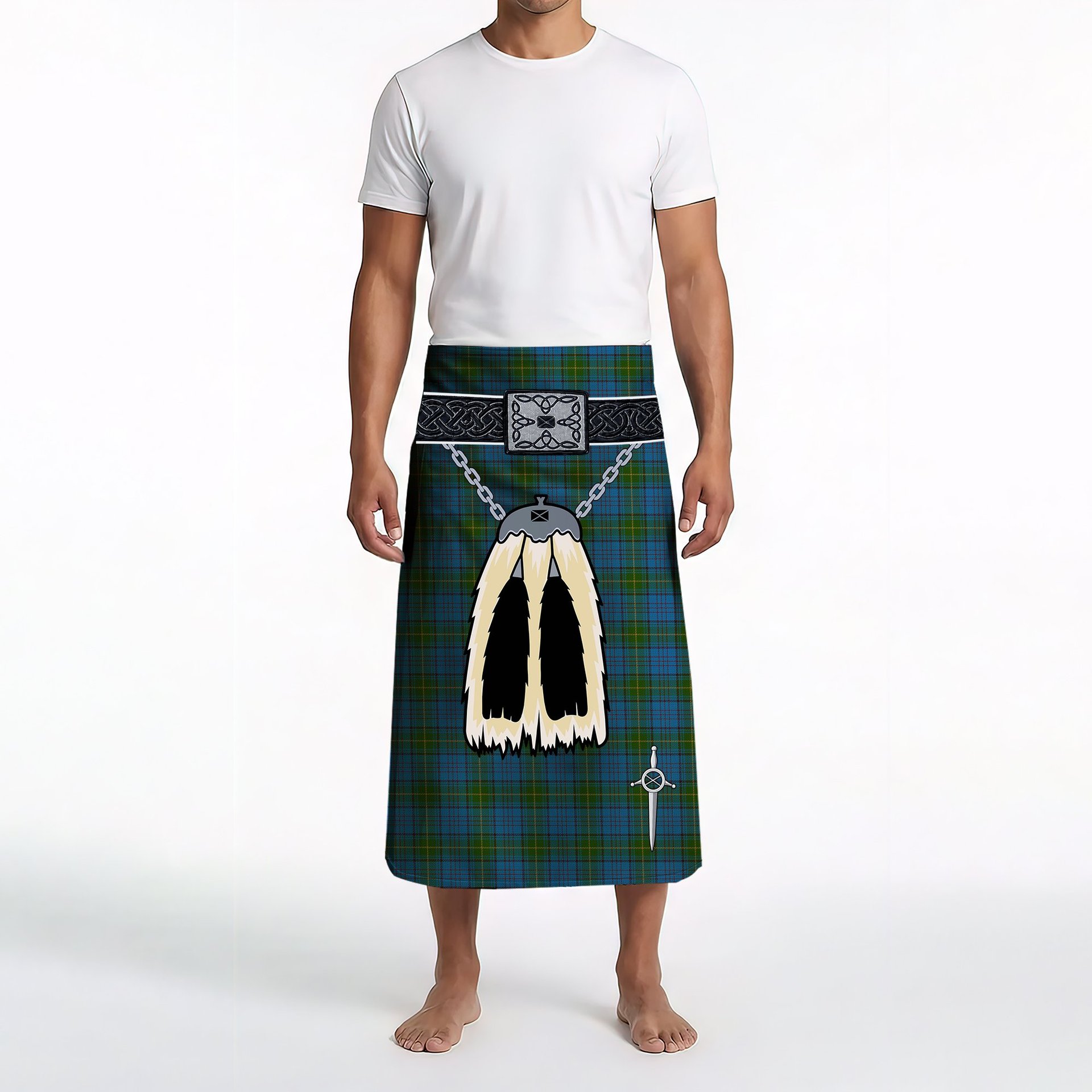 ScotsTee Shop Scottish Donegal County Clan Highland Kilt Sporran Tartan Beach Towel