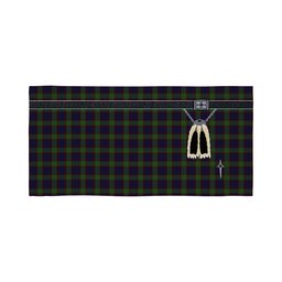 ScotsTee Shop Scottish Cunningham Hunting Clan Highland Kilt Sporran Tartan Beach Towel