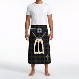 ScotsTee Shop Scottish Cunningham Hunting Clan Highland Kilt Sporran Tartan Beach Towel