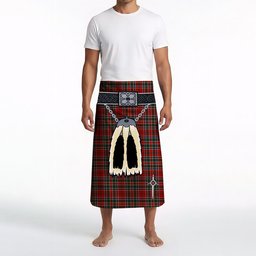 ScotsTee Shop Scottish Donald of Lochmaddy Clan Highland Kilt Sporran Tartan Beach Towel