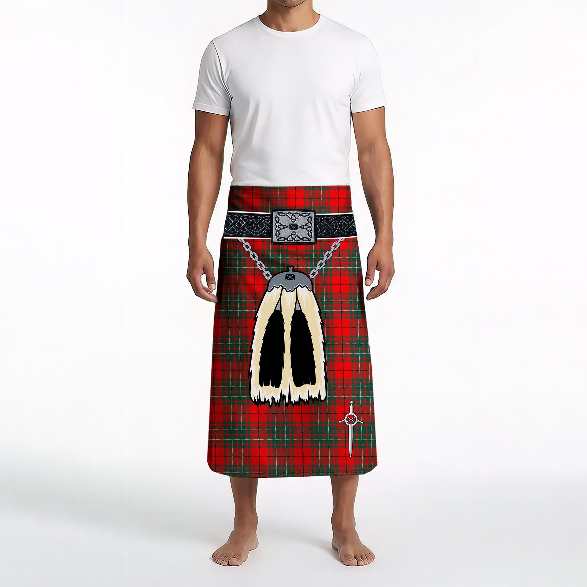 ScotsTee Shop Scottish Cheyne Clan Highland Kilt Sporran Tartan Beach Towel